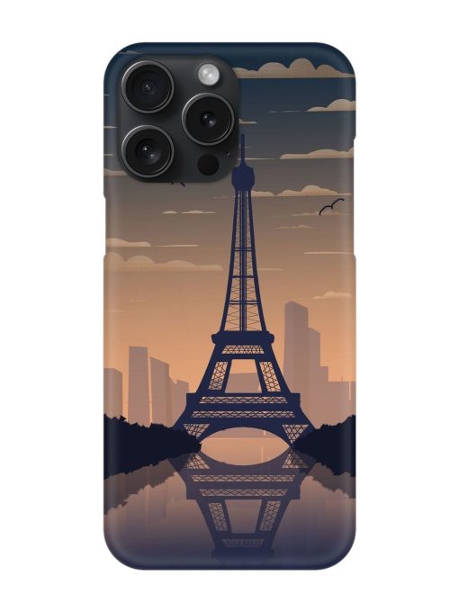 France Paris Eiffel Tower Gradient Snap Case for Apple Iphone 15 Pro Max Zapvi