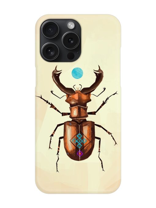 Stag Beetle Vector Snap Case for Apple Iphone 15 Pro Max Zapvi