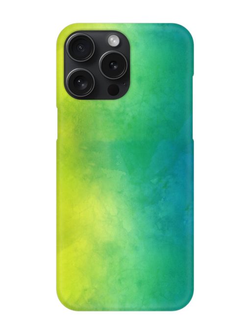 Yellow Green Gradient Snap Case for Apple Iphone 15 Pro Max Zapvi