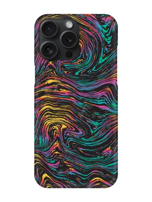 Abstract Liquid Colors Snap Case for Apple Iphone 15 Pro Max Zapvi