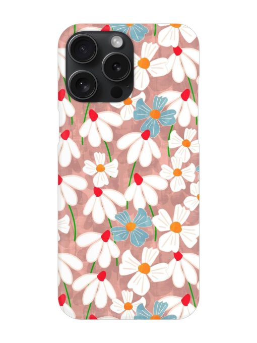 Abstract Petal Flowers Snap Case for Apple Iphone 15 Pro Max Zapvi