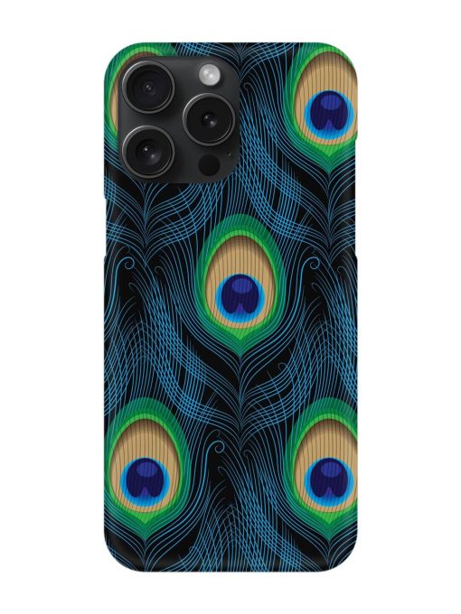 Seamless Pattern Peacock Snap Case for Apple Iphone 15 Pro Max Zapvi