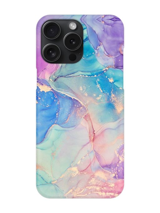 Alcohol Ink Colors Snap Case for Apple Iphone 15 Pro Max Zapvi