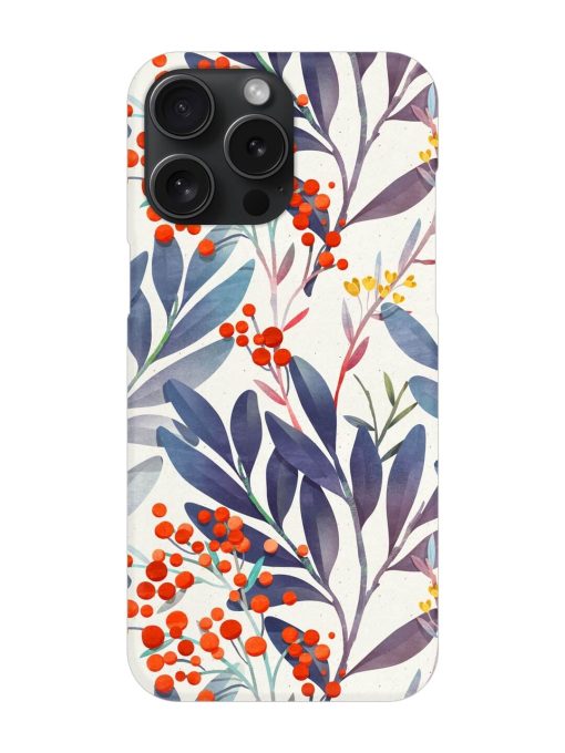 Seamless Floral Pattern Snap Case for Apple Iphone 15 Pro Max Zapvi