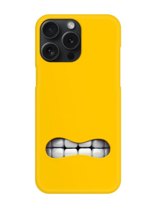 Mouth Character On Snap Case for Apple Iphone 15 Pro Max Zapvi