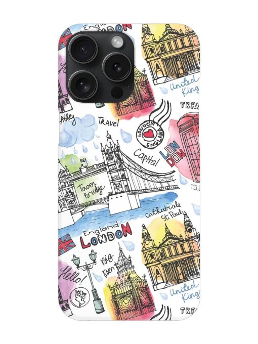 Vector London Landmark Snap Case for Apple Iphone 15 Pro Max Zapvi