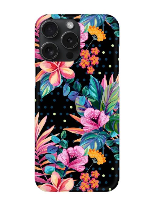 Seamless Floral Pattern Snap Case for Apple Iphone 15 Pro Max Zapvi