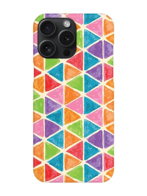 Seamless Colorful Isometric Snap Case for Apple Iphone 15 Pro Max Zapvi