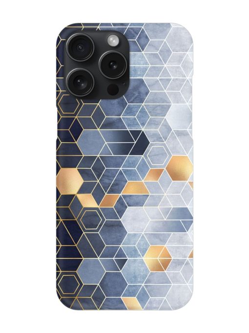 Geometric Abstraction Hexagons Snap Case for Apple Iphone 15 Pro Max Zapvi