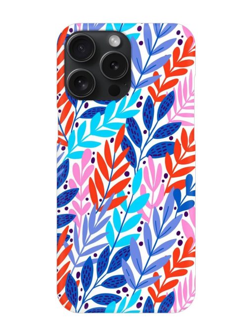 Bright Floral Tropical Snap Case for Apple Iphone 15 Pro Max Zapvi