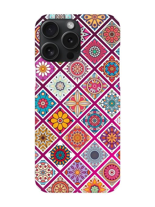 Seamless Tile Pattern Snap Case for Apple Iphone 15 Pro Max Zapvi