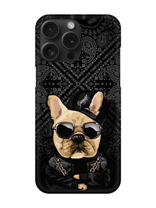 Gangsta Cool Sunglasses Dog Snap Case for Apple Iphone 15 Pro Max Zapvi