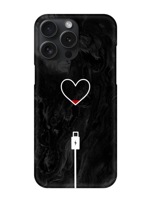 Heart Charging Vector Snap Case for Apple Iphone 15 Pro Max Zapvi