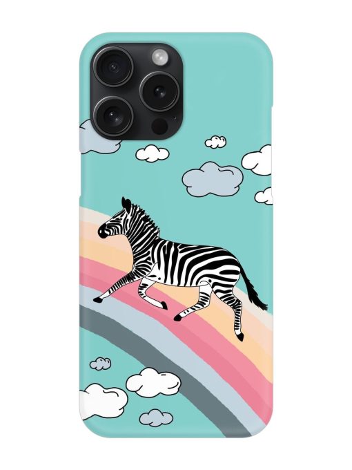 Running Zebra Snap Case for Apple Iphone 15 Pro Max Zapvi