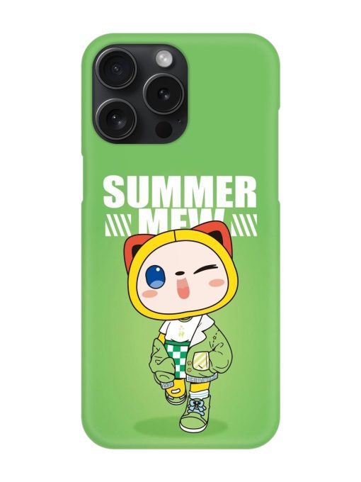 Summer Mew Snap Case for Apple Iphone 15 Pro Max Zapvi