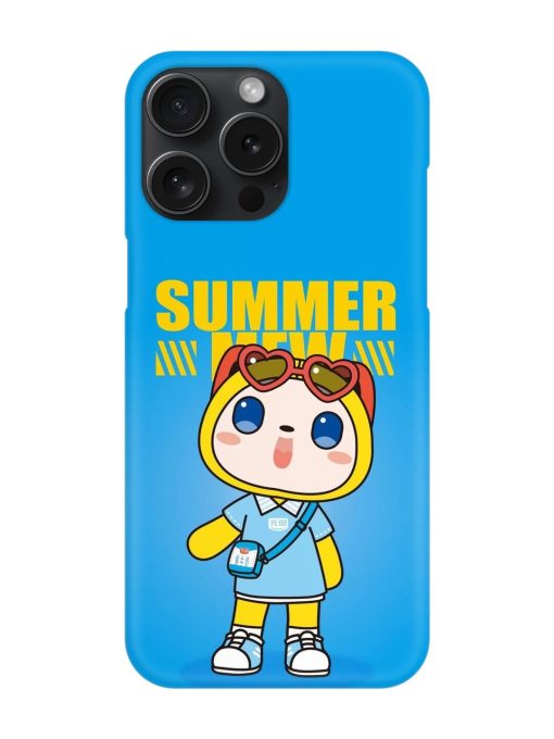 Summer Mew Cartoon Snap Case for Apple Iphone 15 Pro Max Zapvi