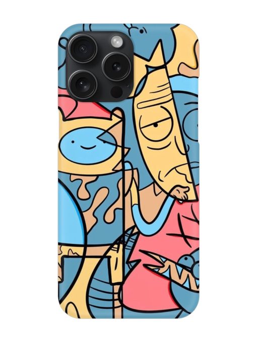 Silly Face Doodle Snap Case for Apple Iphone 15 Pro Max Zapvi