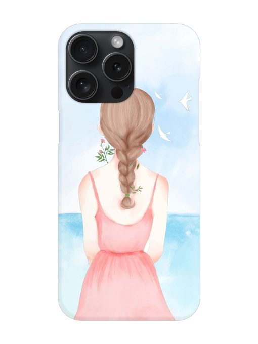 Watercolor Girl Vector Snap Case for Apple Iphone 15 Pro Max