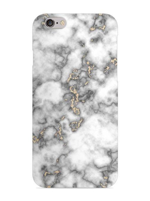 Gray And Gold Marble Snap Case for Apple Iphone 6 Zapvi