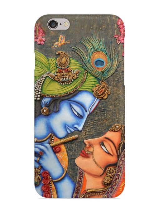 Lord Radha Krishna Flute Art Snap Case for Apple Iphone 6 Zapvi