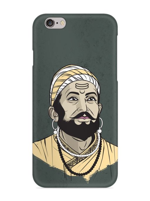 Shivaji Maharaj Vector Art Snap Case for Apple Iphone 6 Zapvi