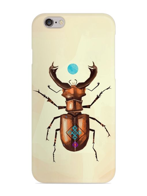 Stag Beetle Vector Snap Case for Apple Iphone 6 Zapvi