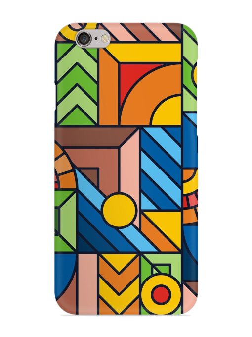 Colorful Geometric Snap Case for Apple Iphone 6 Zapvi