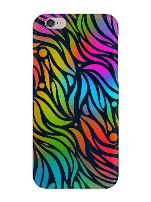 Abstract Leaf Design Snap Case for Apple Iphone 6 Zapvi