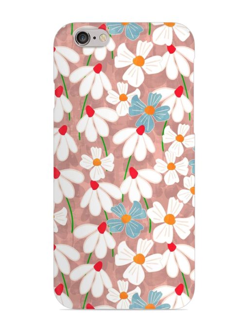 Abstract Petal Flowers Snap Case for Apple Iphone 6