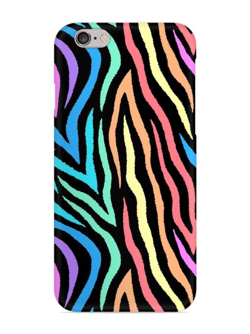 Colorful Abstract Zebra Snap Case for Apple Iphone 6