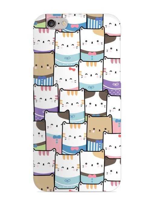 Cute Adorable Cat Snap Case for Apple Iphone 6 Zapvi