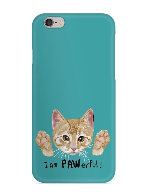 Typography Slogan Cat Snap Case for Apple Iphone 6