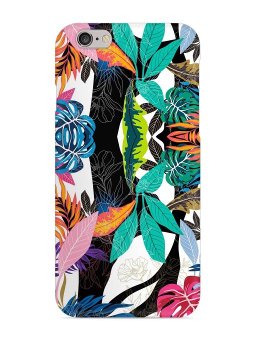 Floral Pattern Bright Snap Case for Apple Iphone 6 Zapvi