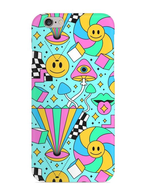 Trippy Rainbow 60S Snap Case for Apple Iphone 6 Zapvi