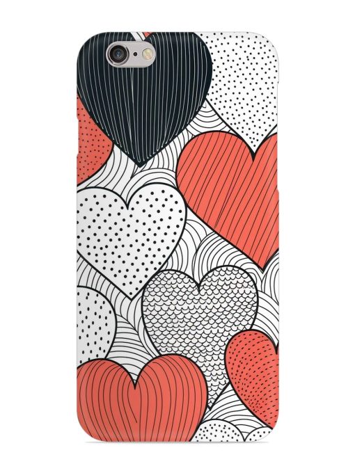 Girly Heart Seamless Snap Case for Apple Iphone 6 Zapvi