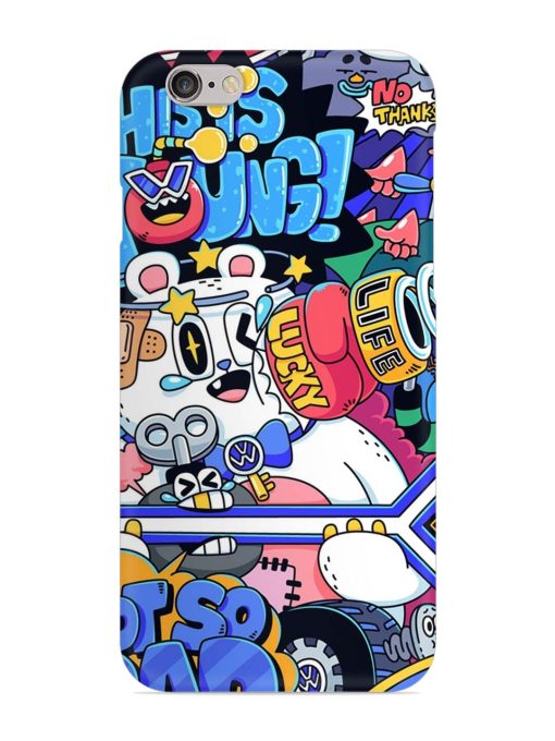 Universal Doodle Snap Case for Apple Iphone 6