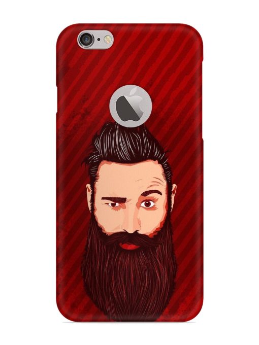 Beardo Man Snap Case for Apple Iphone 6 (Logo Cut) Zapvi