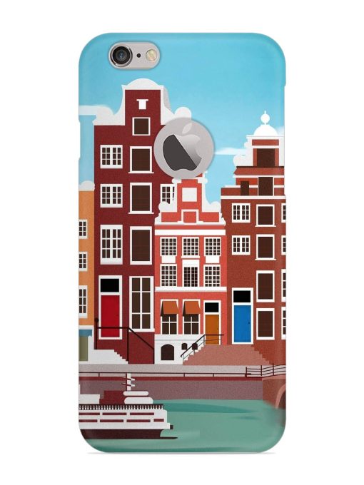 Scenery Architecture Amsterdam Landscape Snap Case for Apple Iphone 6 (Logo Cut) Zapvi