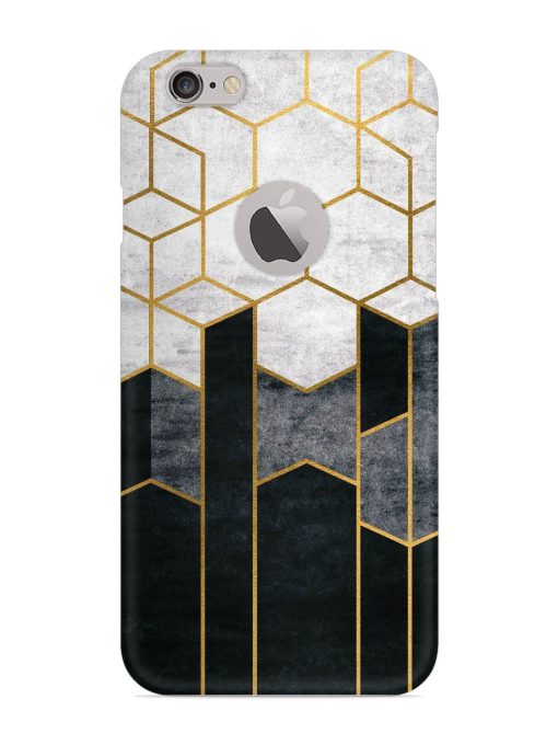 Cube Marble Art Snap Case for Apple Iphone 6 (Logo Cut) Zapvi