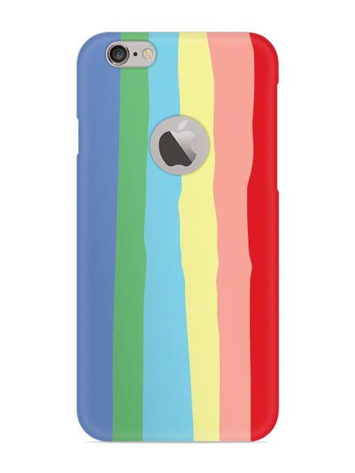 Rainbow Premium Shade Snap Case for Apple Iphone 6 (Logo Cut) Zapvi