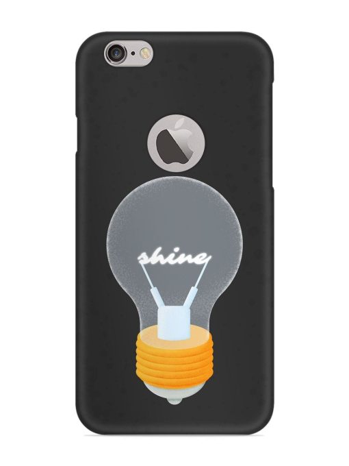 Bulb Background Snap Case for Apple Iphone 6 (Logo Cut) Zapvi