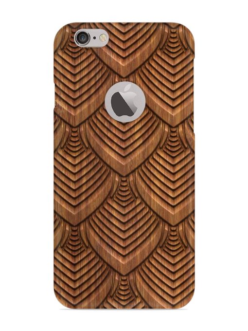 Carved Pattern On Snap Case for Apple Iphone 6 (Logo Cut)