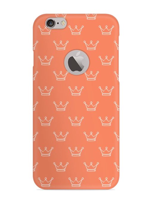 Hand Drawn Crown Snap Case for Apple Iphone 6 (Logo Cut)