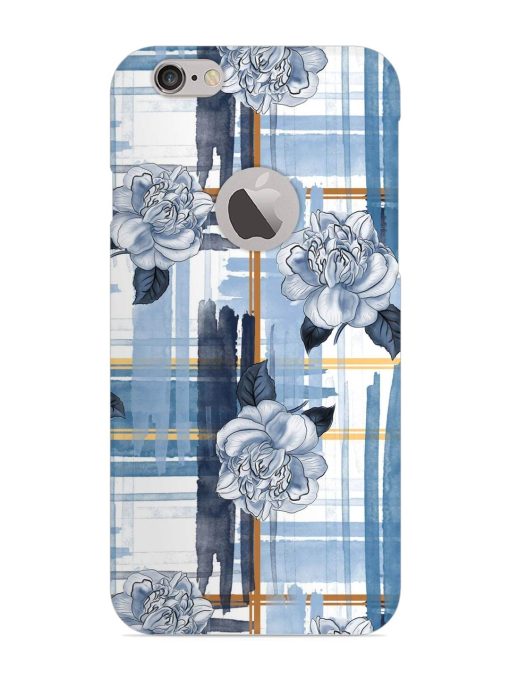 Watercolor Pattern Rose Snap Case for Apple Iphone 6 (Logo Cut) Zapvi