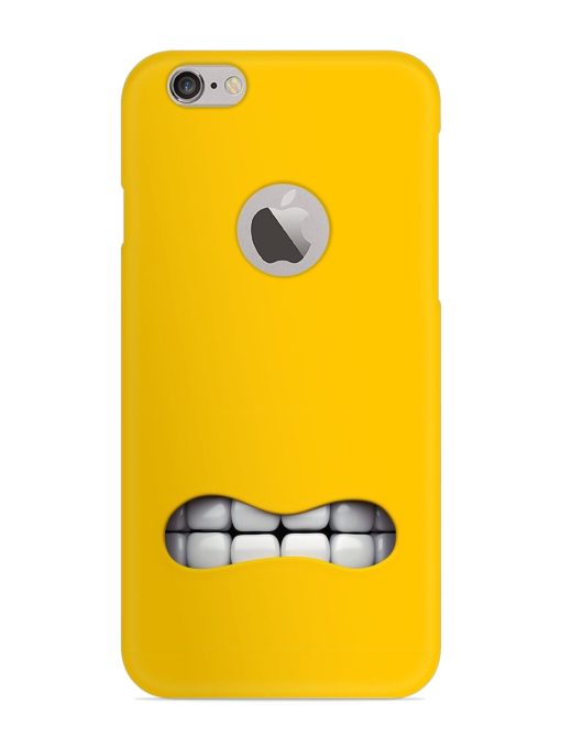 Mouth Character On Snap Case for Apple Iphone 6 (Logo Cut) Zapvi