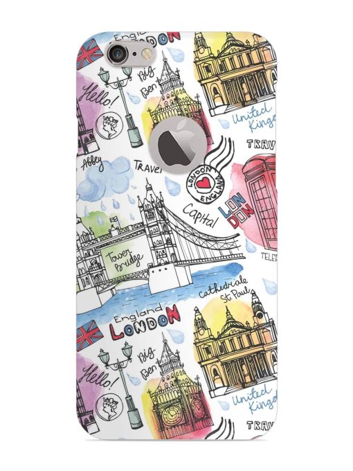 Vector London Landmark Snap Case for Apple Iphone 6 (Logo Cut) Zapvi