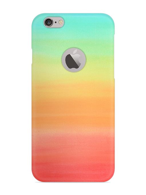 Background Sky Watercolor Snap Case for Apple Iphone 6 (Logo Cut) Zapvi