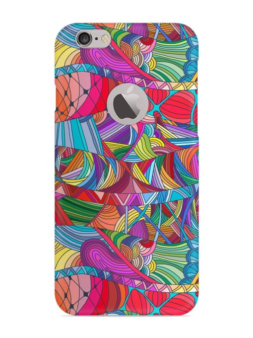 Seamless Patterns Hand Drawn Snap Case for Apple Iphone 6 (Logo Cut)