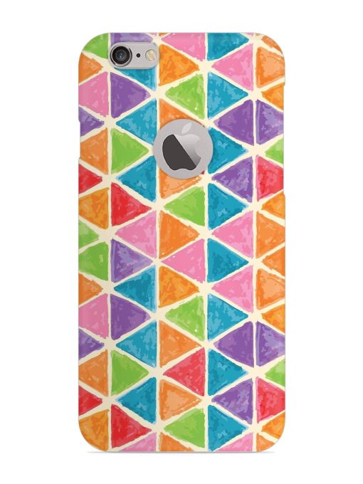 Seamless Colorful Isometric Snap Case for Apple Iphone 6 (Logo Cut) Zapvi