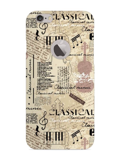 Classical Music Lpattern Snap Case for Apple Iphone 6 (Logo Cut) Zapvi